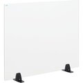 Global Industrial Interion Freestanding Clear Desk Divider, 30W x 24H 695951